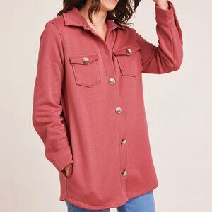 2XL Women's Shirt Jacket Pomegranante NWOT